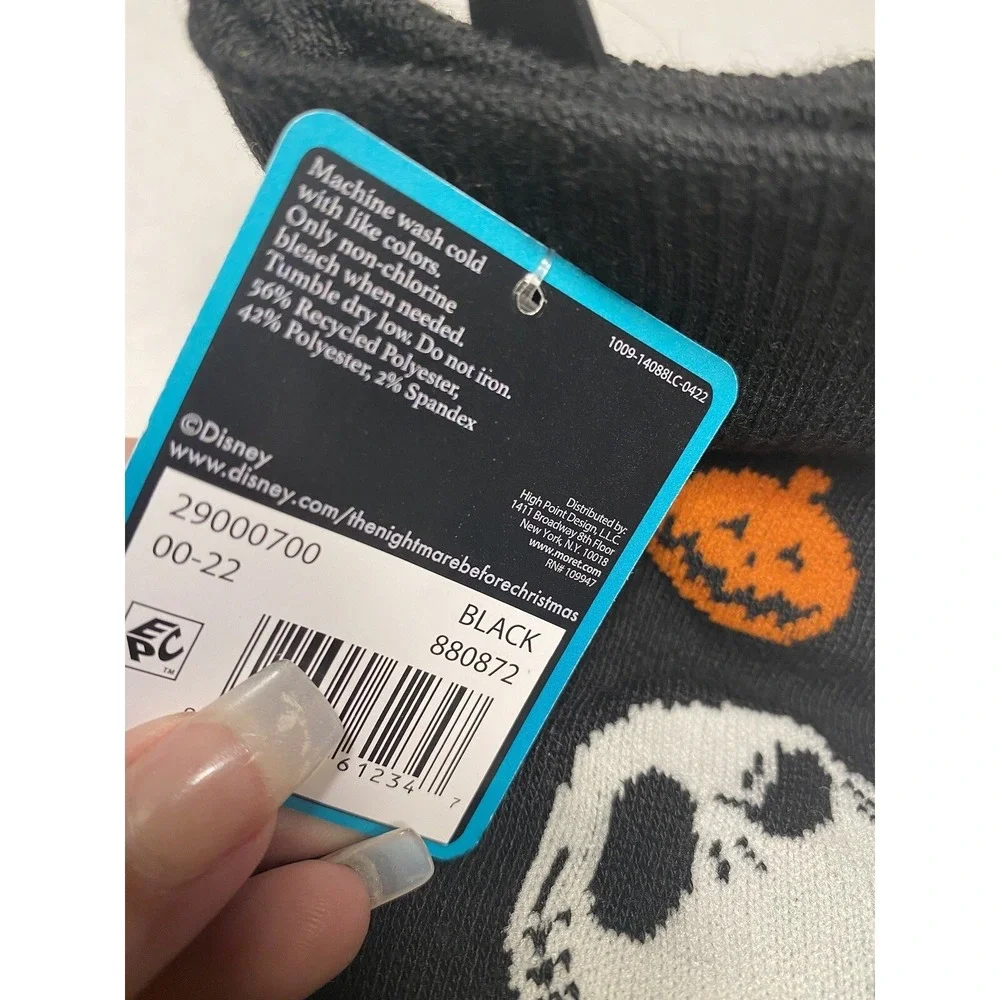 disney nightmare before christmas womens knee high socks‎ size 4-10 one pair